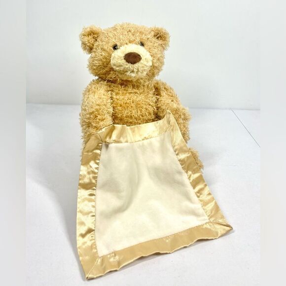 Baby Gund Peek A Boo Bear Interactive Stuffed Plush Animal Works! Talking Bear - Picture 1 of 8